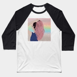 ombre girl Baseball T-Shirt